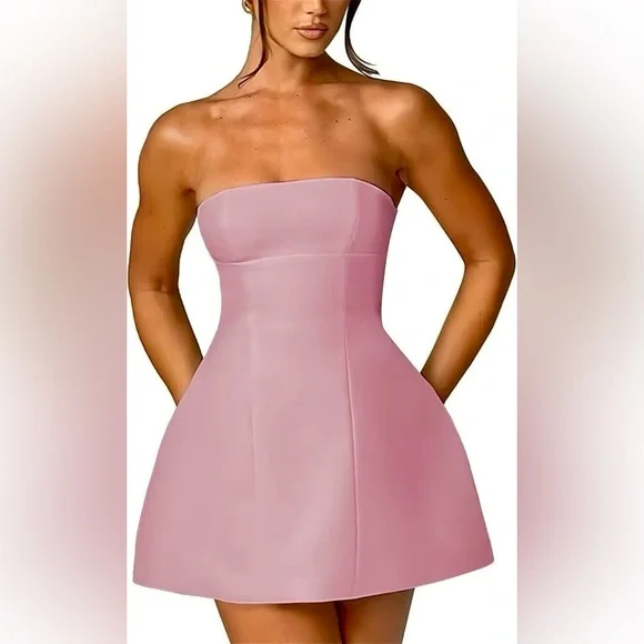slim fit dress slacks Shop The Zoe Mini Dress in Hot Pink main image 0